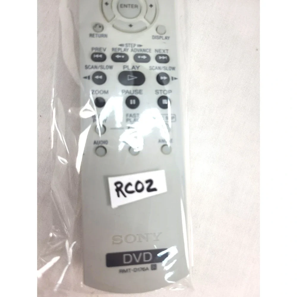 OEM Sony Remote Controller RMT-D176A DVD Remote Control Genuine. Tested. Works.